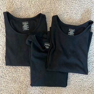 Lot / Bundle of 3 LL Bean Supima Cotton Shell Tanks
